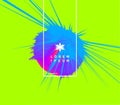 Background with exploding rays. Abstract vector illustration with dynamic effect. Cover design template. Can be used for