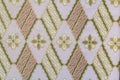 Fabric with flower pattern texture and background Royalty Free Stock Photo