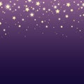 Background with falling shining stars. Vector eps-10.