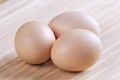 A background of farm fresh brown eggs Royalty Free Stock Photo