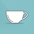 The background is featureless emphasizing the cup s simplicity and Royalty Free Stock Photo