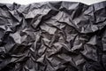 Black paper with folds as a background Royalty Free Stock Photo
