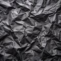 Black paper with folds as a background Royalty Free Stock Photo