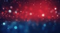 Blurry Red and Blue Background With Stars Royalty Free Stock Photo