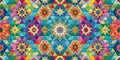 background featuring a complex array of geometric shapes Generative By AI
