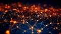 Background featuring a web of intricate network connections, Generative AI Royalty Free Stock Photo