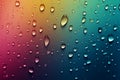 A background filled with small raindrops over a gradient of colors