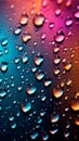 A background filled with small raindrops over a gradient of colors