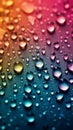 A background filled with small raindrops over a gradient of colors