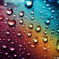 A background filled with small raindrops over a gradient of colors