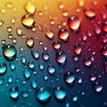 A background filled with small raindrops over a gradient of colors