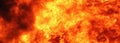 Background of fire as a symbol of hell and eternal torment. Horizontal image Royalty Free Stock Photo