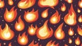 background with fire flame icon bonfires emoji fire Royalty Free Stock Photo