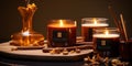 Background product wax romantic light decoration illustrative candlelight flame template fire aromatherapy candles