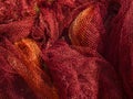 Fishing net. Texture can use as background. Element for copy space. Royalty Free Stock Photo