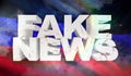 3D illustration of fake news concept with background flag of Donetsk People's Republic