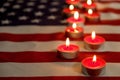 Background flag of the United States of America for national federal holidays celebration and mourning remembrance day. USA symbol Royalty Free Stock Photo