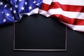 Background flag of the United States of America for national federal holidays celebration and mourning remembrance day. USA symbol Royalty Free Stock Photo