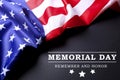Background flag of the United States of America for national federal holidays celebration and mourning remembrance day. USA symbol Royalty Free Stock Photo