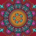 Background with floral mandala