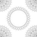 Background with floral mandalas, coloring book, vector illustration