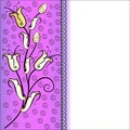background with floral ornaments made of prec