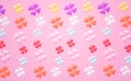 background Flower heart multi pink background Pink hearts, the day of love is coming