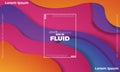 Background colorful fluid gradients style design template