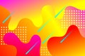 Background fluid shapes composition colorful with elegant dots