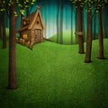 Background Forest and house