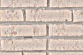 Background in the form of brickwork with round dents. The texture of the old brick blocks with cement joints. Damaged dirty brick