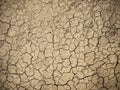 Background in the form of a cracked weathered earth. The crisis of water scarcity in areas without the use of modern land