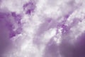 Background formed by purple clouds.