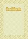 Background frame certificate