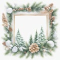 beautiful background with frame for test graphics for christmas