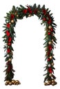 Background-Free Christmas Garland Transparent Christmas Garland Festive Vector Illustration