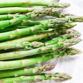 Background of fresh asparagus. Organic pods close up. Selective focus