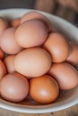 Background of fresh eggs for sale at a market Royalty Free Stock Photo