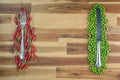 Background fresh food preparation theme on wood Royalty Free Stock Photo