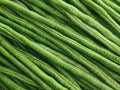 Background of Fresh Green Yardlong Beans Royalty Free Stock Photo