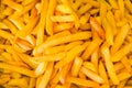 Fried potatoes in deep fryer Royalty Free Stock Photo