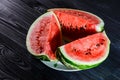 Background of fresh ripe watermelon slices Royalty Free Stock Photo