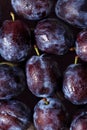 Background fresh sweet plums Royalty Free Stock Photo