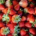 Background from freshly harvested strawberries, Fresh Strawberry Background