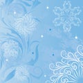 Background with frosty patterns