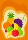 Background with fruit