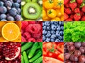Background of fruits, vegetables and berries. Fresh food. Healthy food. Vitamins Royalty Free Stock Photo