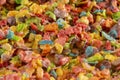 Background of Fruity Cereal Marshmallow Treat Bars Royalty Free Stock Photo