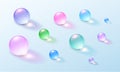 Background full of multi-colored 3D glass balls Royalty Free Stock Photo