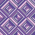 Background geometric abstract design in violet, lilac, pink colors. Abstract seamless pattern. Diagonal stripes shapes. Vector Royalty Free Stock Photo